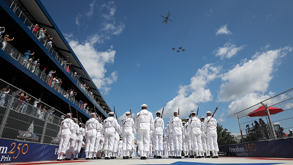 Freedom 250 Grand Prix flyover