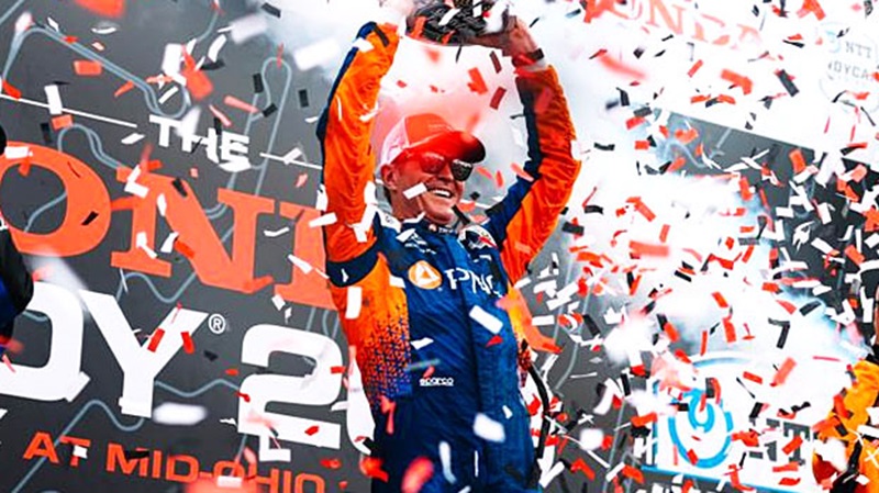 Scott Dixon wins the 2025 Honda Indy 200 at Mid-Ohio