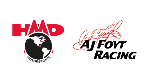HMD Motorsports w/ AJ Foyt Racing logo