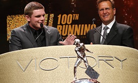 Thumbnail for Conor Daly leaves 'em laughing at Indy 500 Victory Celebration