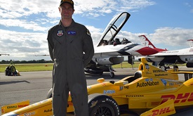 Thumbnail for Ryan Hunter-Reay flies with Thunderbirds