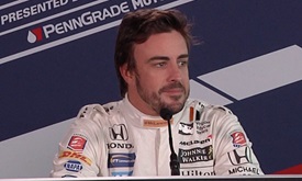 Thumbnail for Fernando Alonso IMS test news conference