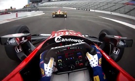 Thumbnail for Visor cam: Graham Rahal at Texas Motor Speedway