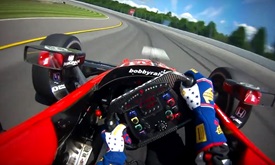 Thumbnail for Visor cam: Graham Rahal qualifying at Pocono