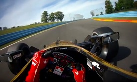 Thumbnail for Visor cam: James Hinchcliffe at Watkins Glen International