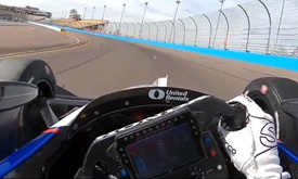 Thumbnail for Visor cam with Graham Rahal at ISM Raceway