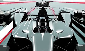 Thumbnail for 'The Fast Four,' INDYCAR drivers with superhuman powers