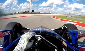 Thumbnail for Visor cam: Tony Kanaan turns laps at Circuit of the Americas