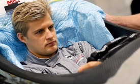 Thumbnail for Marcus Ericsson seat fitting at Schmidt Peterson Motorsports