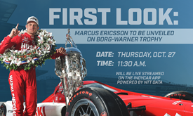 Thumbnail for First Look: Marcus Ericsson Unveiling On Borg-Warner Trophy