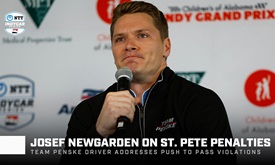 Thumbnail for Josef Newgarden addresses St. Petersburg disqualification, Team Penske penalties