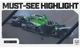 Thumbnail for Must See Highlight: Rinus VeeKay Crashes In Qualifying