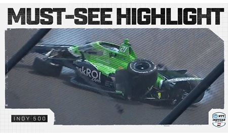 thumbnail for Must See Highlight: Rinus VeeKay Crashes In Qualifying