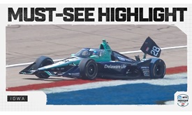 Thumbnail for Marcus Ericsson Makes Hard Contact with Wall in Iowa Practice