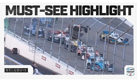 Thumbnail for Will Power, Alexander Rossi Pile up on Restart in Final Laps