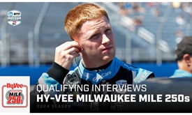 Thumbnail for Driver Reaction from Qualifying for 2024 Hy-Vee Milwaukee Mile 250s
