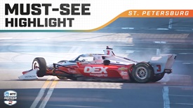 Thumbnail for Scott McLaughlin Tags Wall in Practice at St. Petersburg
