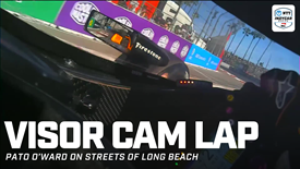 Thumbnail for VISOR CAM LAP: Pato O'Ward Flies around Long Beach