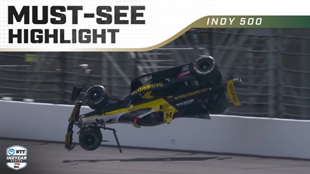thumbnail for Colton Herta Goes into Air in Scary Indy 500 Qualifying Crash
