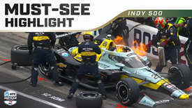 Thumbnail for Fire Cuts Short Alexander Rossi’s Promising Indy 500 Run