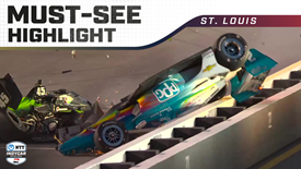 Thumbnail for Josef Newgarden, Louis Foster Collide in Massive Crash at WWTR