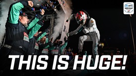 Thumbnail for Kyle Kirkwood Celebrates First Oval Win