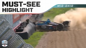 Thumbnail for Marcus Ericsson Slams Nose-First Into Tire Barrier