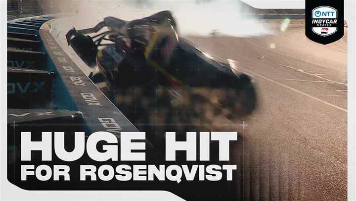 Felix Rosenqvist Crashes Hard in Practice