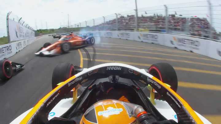 Scott Dixon sent spinning, collects Christian Rasmussen