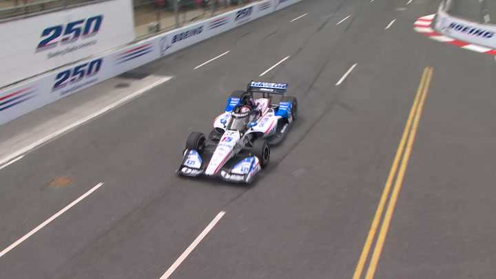 Graham Rahal Hits the Wall in Practice 2 at D.C.